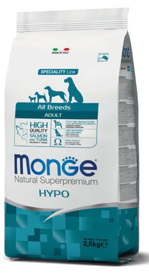 MONGE All Breeds Hypoallergenic Salmone e Tonno