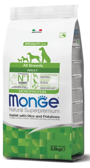 MONGE All Breeds Adult Coniglio Riso e Patate