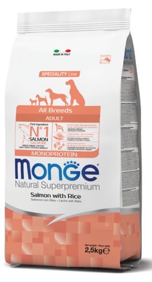 MONGE All Breeds Adult Salmone e Riso