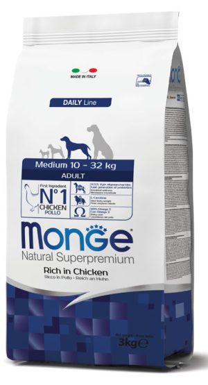 MONGE Medium Adult ricco di pollo