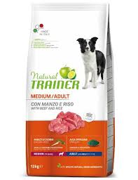 Natural Trainer Adult Medium con Manzo e Riso – sacco