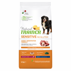 TRAINER Sensitive - Adult Medium/Maxi con Anatra & cereali integrali - NO GLUTEN