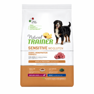 TRAINER Natural Sensitive - Adult M/M con Agnello e cereali integrali- NO GLUTEN