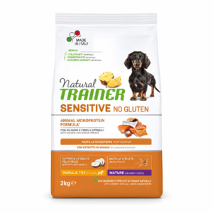 TRAINER Sensitive Mature Small & Toy ( >8 anni ) con Salmone e Cereali integrali