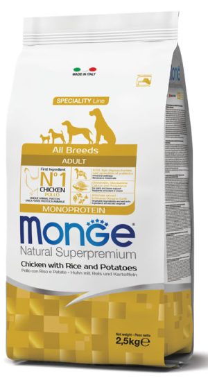 MONGE All Breeds Adult Pollo Riso e Patate