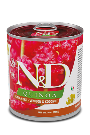 FARMINA N&D Quinoa skin & coat - Cervo & cocco - umido per cane