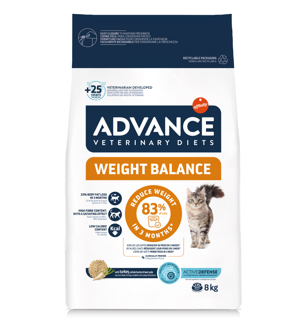 Advance Veterinary Diets Weight Balance gatto secco Advance Veterinary Diets Weight Balance – alimento secco per gatto