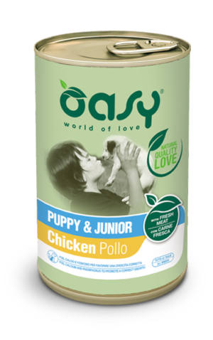 Oasy - Lifestage paté Puppy & Junior Pollo