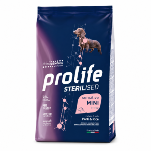 Prolife Sterilised Sensitive Adult Pork & Rice - Mini