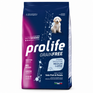 Prolife Grain Free Puppy Sensitive Sole Fish & Potato - Medium/Large