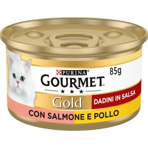 Purina Gourmet Gold Dadini in Salsa con Salmone e Pollo
