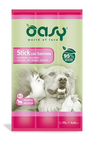 Oasy - SNACK • Stick con Salmone 3 x 12 gr