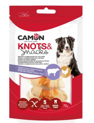 Camon ossi annodati di pelle bovina con pollo ab250
