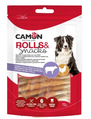 Camon Rolls di pelle bovina con pollo