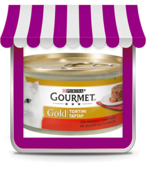 Purina Gourmet Gold Tortini con Manzo