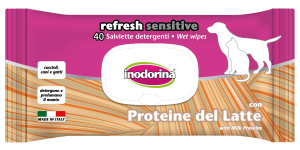 Inodorina Refresh Sensitive 40 salviette alle Proteine del Latte