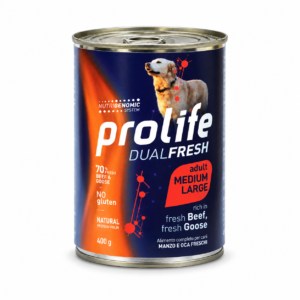 Prolife Dual Fresh Adult fresh Beef, fresh Goose – Medium/Large