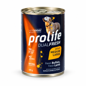 Prolife Dual Fresh Adult fresh Buffalo, fresh Lamb – Medium/Large