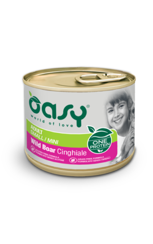 Oasy - ONE PROTEIN Adult Small/Mini Cinghiale