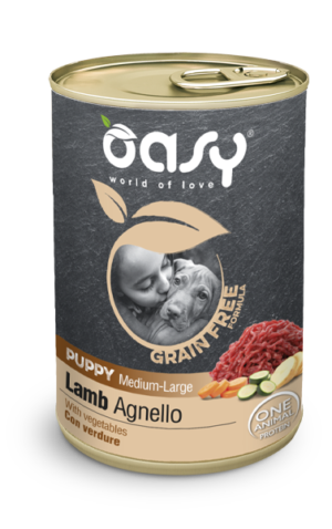 Oasy - Grain free Puppy  AGNELLO con verdure