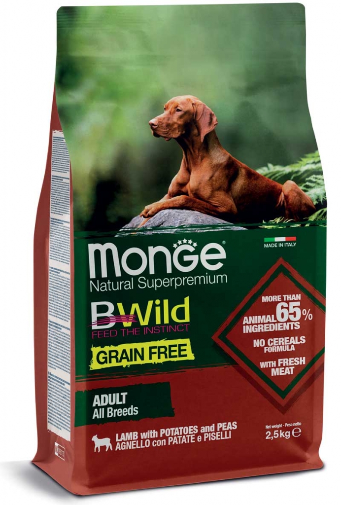 monge_cane_secco_bwild_all_breeds_adult_agnello_con_patate_e_piselli-692x1024