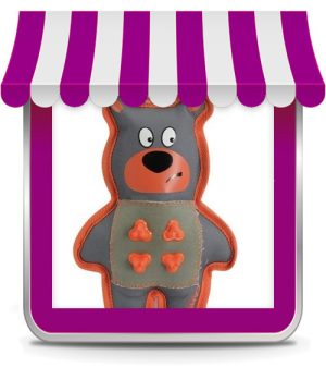 Camon Gioco Orsetto con particolari in TPR con Squeaker AH4143