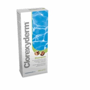 Clorexyderm Shampoo 250 ml ICF Nextmune, confezione per cani e gatti