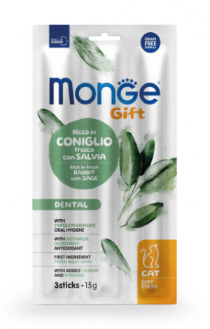 Monge Gift Soft Sticks Dental Coniglio e Salvia 15 g