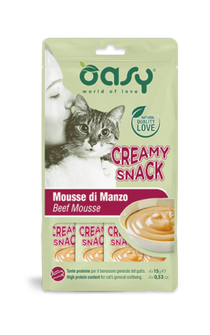 Oasy Creamy Snack Manzo – 4 x 15 g