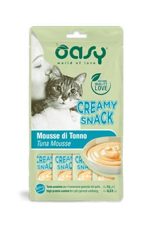 Oasy Creamy Snack Tonno – 4 x 15 g