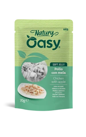 Oasy Natury Soft Jelly Pollo con mela – Bustina 70 g