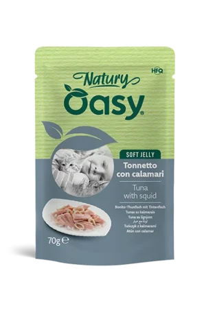 Oasy Natury Soft Jelly Tonnetto con calamari – Bustina 70 g