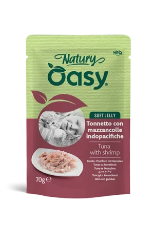 Oasy Natury Soft Jelly Tonnetto con mazzancolle indopacifiche – Bustina 70 g