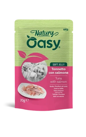 Oasy Natury Soft Jelly Tonnetto con salmone – Bustina 70 g