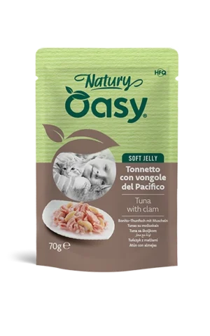 Oasy Natury Soft Jelly Tonnetto con vongole del Pacifico – Bustina 70 g