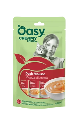 Oasy Creamy Snack Anatra – 4 x 15 g