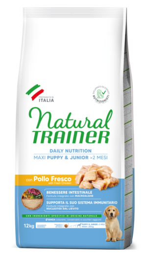 TRAINER Natural Puppy Maxi con Pollo Fresco (da 1 a 8 mesi)