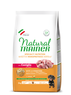 Natural Trainer Sensitive Small & Toy Adult con Coniglio e Cereali Integrali