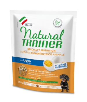 Natural Trainer Sensitive Small & Toy Adult con Uovo e Cereali Integrali