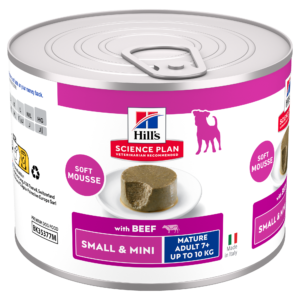 Hill’s Science Plan Mature Adult 7+ Small & Mini Mousse con Manzo – Umido cane 200 g
