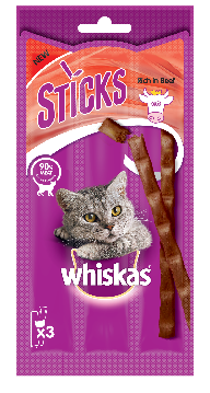 Whiskas Stick con Manzo 18 g – 3 pezzi
