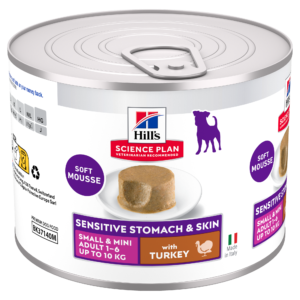 Hill’s Science Plan Sensitive Stomach & Skin Adult Small & Mini Mousse con Tacchino – Umido cane 200 g