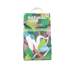 Natural Code lettiera vegetale agglomerante al talco 3,8 kg