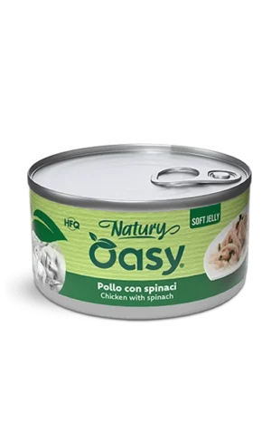 Oasy Natury Soft Jelly Pollo con Spinaci 85 g