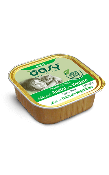 oasy-delizioso-pate-adult-ricco-di-anatra-con-verdure-100g