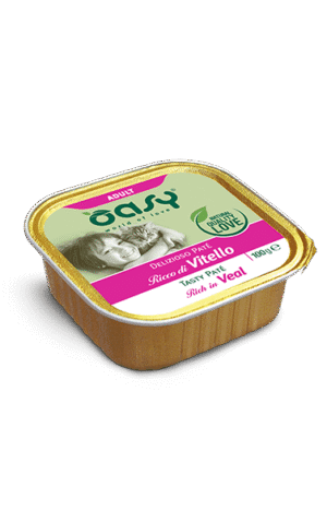 Oasy Delizioso Paté Adult Ricco di Vitello 100 g