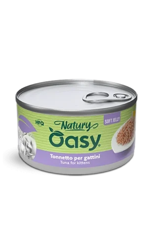 Oasy Natury Soft Jelly Tonnetto per Gattini – lattina