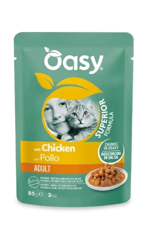 Oasy Superior Formula Bocconcini in Salsa Adult con Pollo 85 g