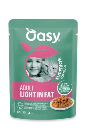 Oasy Superior Formula Bocconcini in Salsa Adult Light in Fat con Pollo 85 g
