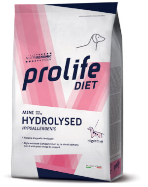 Prolife Vet Diet Hydrolysed Hypoallergenic Mini – alimento secco dietetico per cani